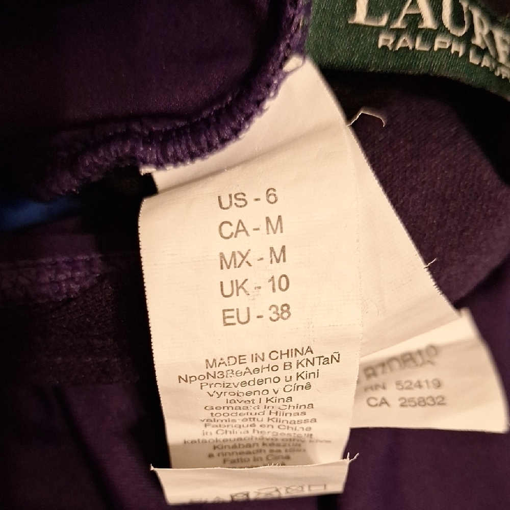 Ralph Lauren Deep Purple Swimsuit - Picture 3 of 6